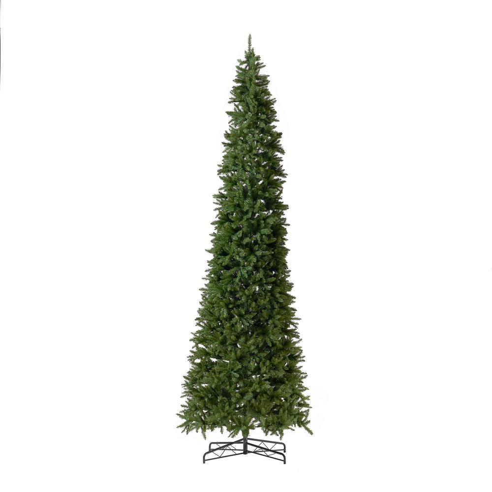 13ft. Artificial Slim Green Mountain Pine Christmas Tree. Picture 4