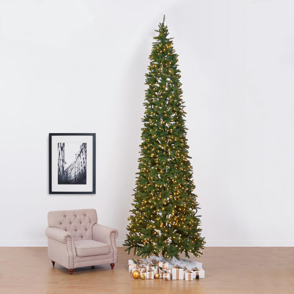 13ft. Artificial Slim Green Mountain Pine Christmas Tree. Picture 15