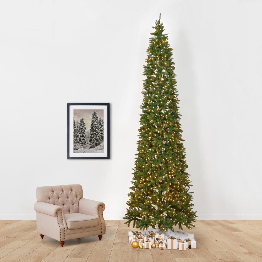 13ft. Artificial Slim Green Mountain Pine Christmas Tree. Picture 12