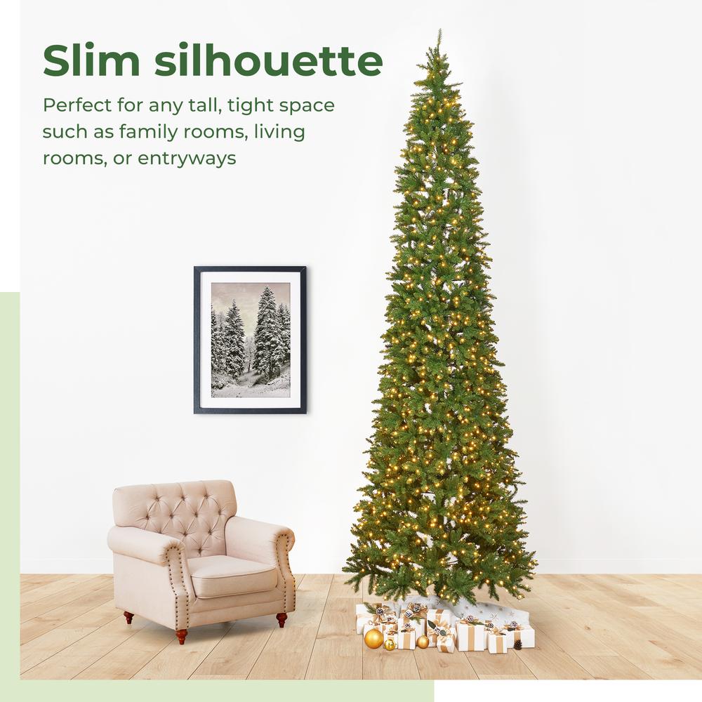 13ft. Artificial Slim Green Mountain Pine Christmas Tree. Picture 14