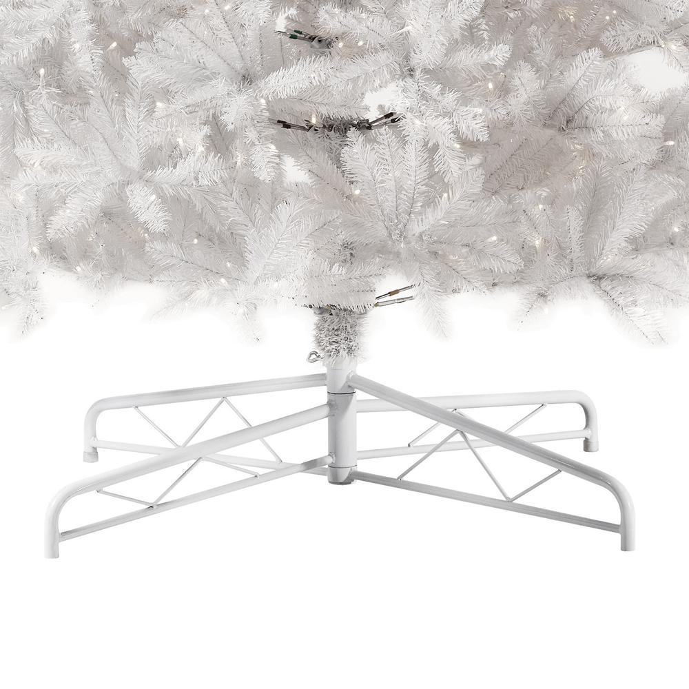 13ft. Slim White Artificial Christmas Tree with 1350 Warm White LED Lights. Picture 8