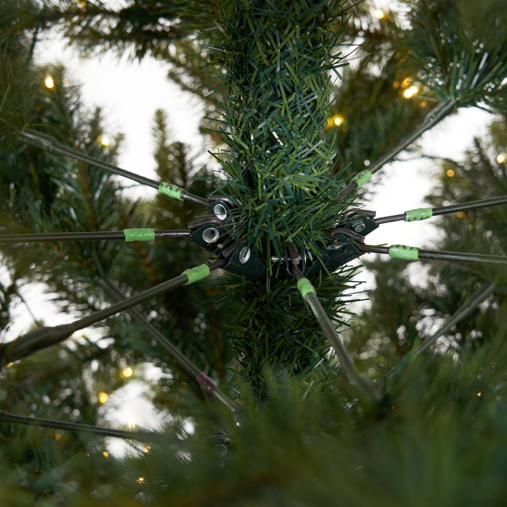 11ft. White Mountain Pine Artificial Christmas Tree with 1050 Clear LED Lights. Picture 7