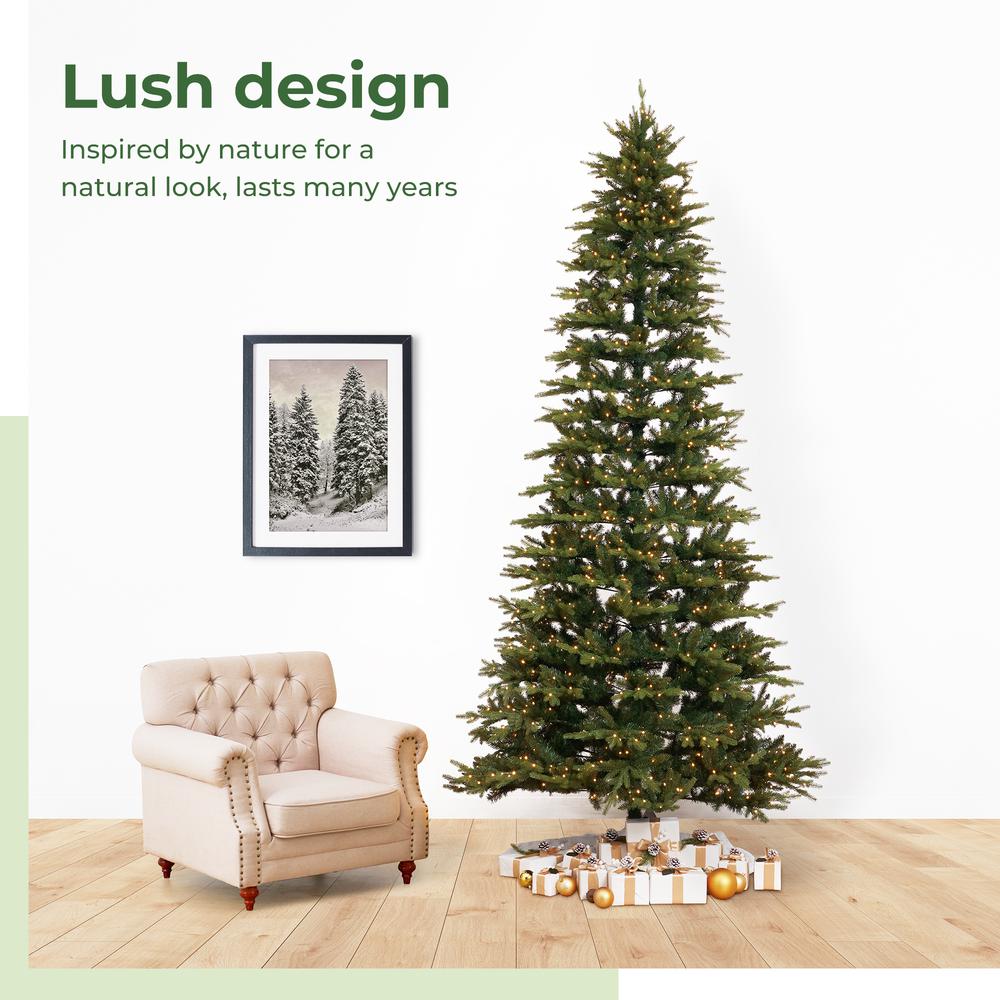 11ft. Belgium Fir Natural-Look Artificial Christmas Tree. Picture 12