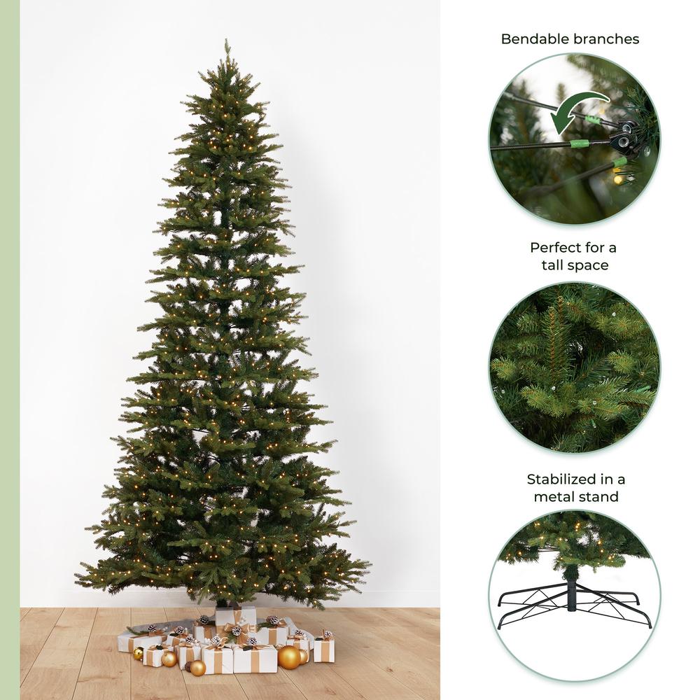 11ft. Belgium Fir Natural-Look Artificial Christmas Tree. Picture 13
