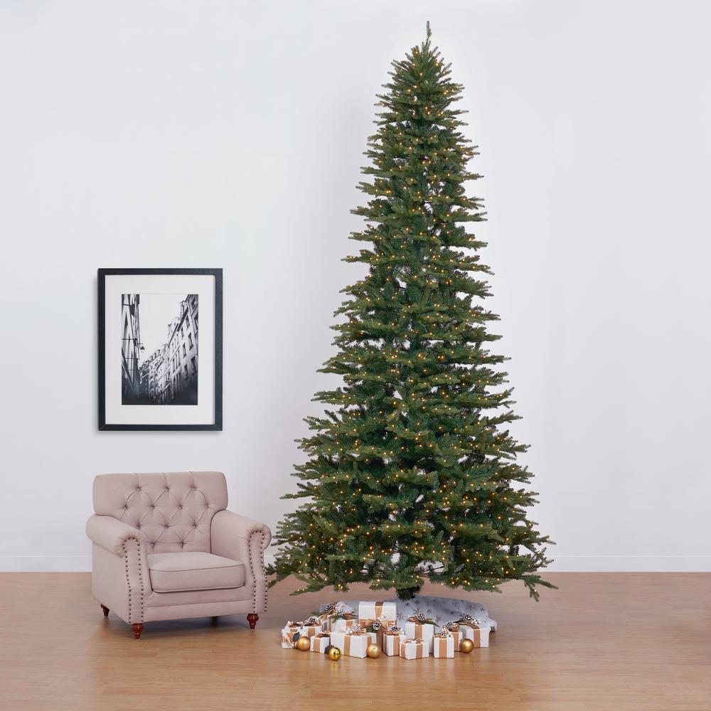 12ft. Belgium Fir Natural-Look Artificial Christmas Tree. Picture 15