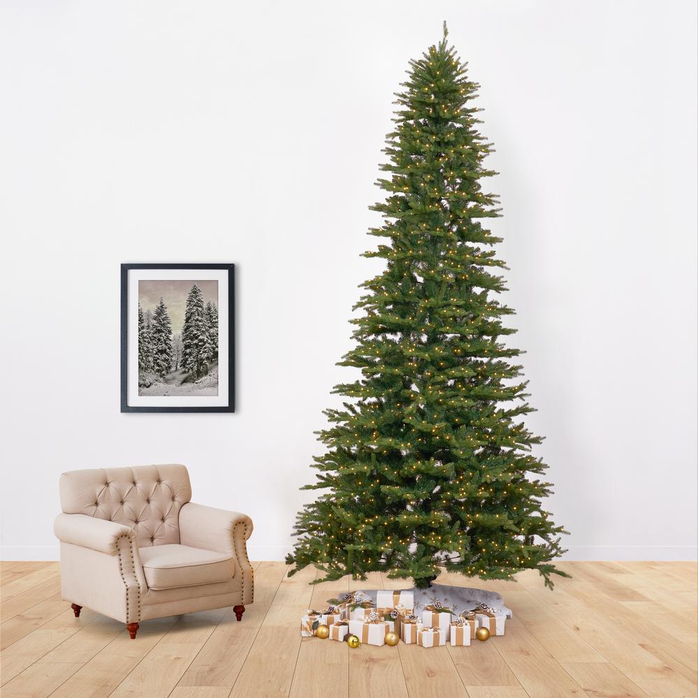 12ft. Belgium Fir Natural-Look Artificial Christmas Tree. Picture 11