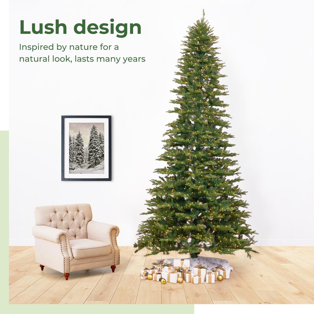 12ft. Belgium Fir Natural-Look Artificial Christmas Tree. Picture 13