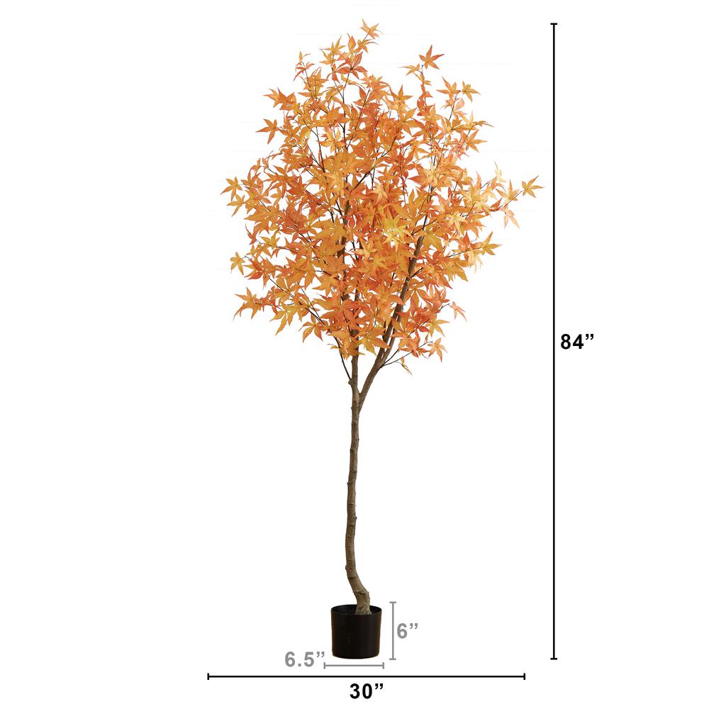 7ft. Autumn Maple Artificial Fall Tree. Picture 2