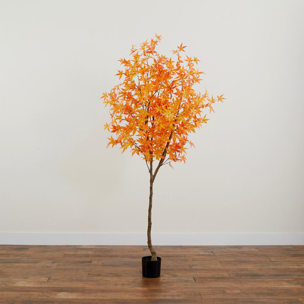 7ft. Autumn Maple Artificial Fall Tree. Picture 4
