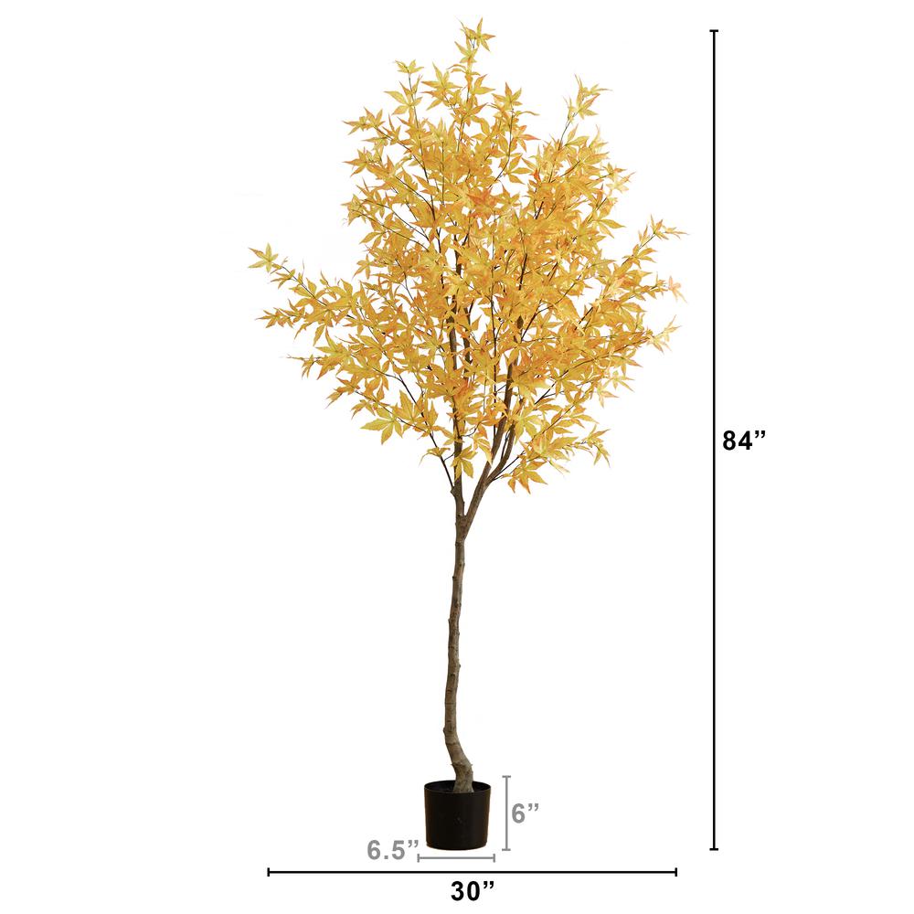 7ft. Autumn Maple Artificial Fall Tree. Picture 2