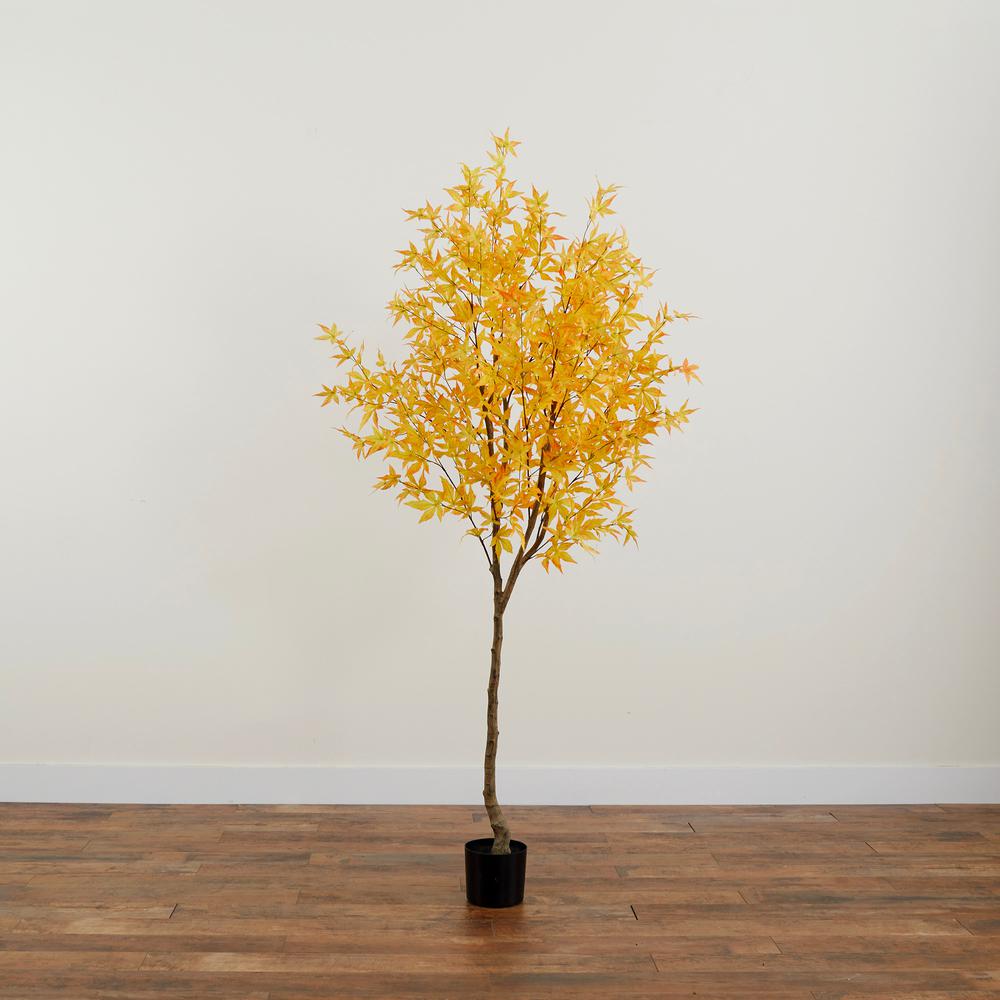 7ft. Autumn Maple Artificial Fall Tree. Picture 4