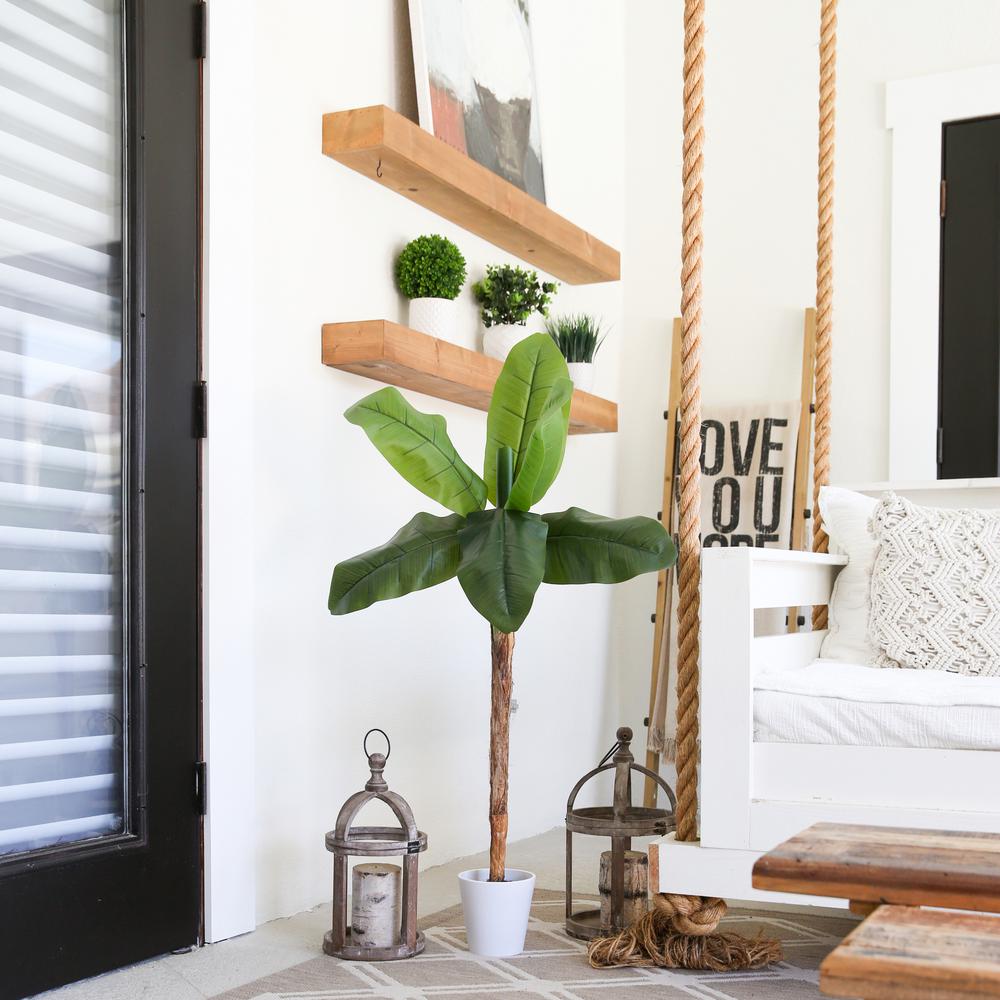 4ft. Artificial Banana Tree in Decorative Planter. Picture 3