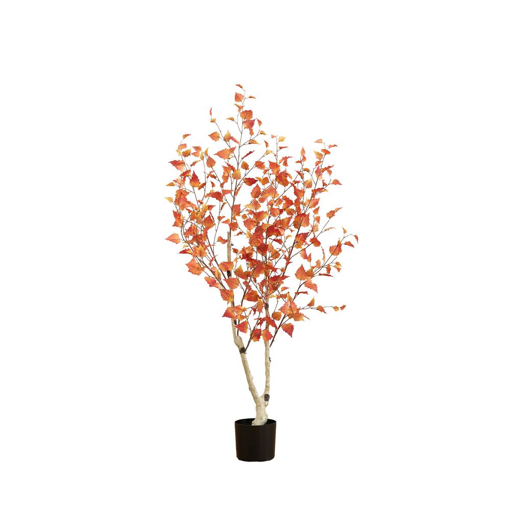 5ft. Autumn Birch Artificial Fall Tree. Picture 1