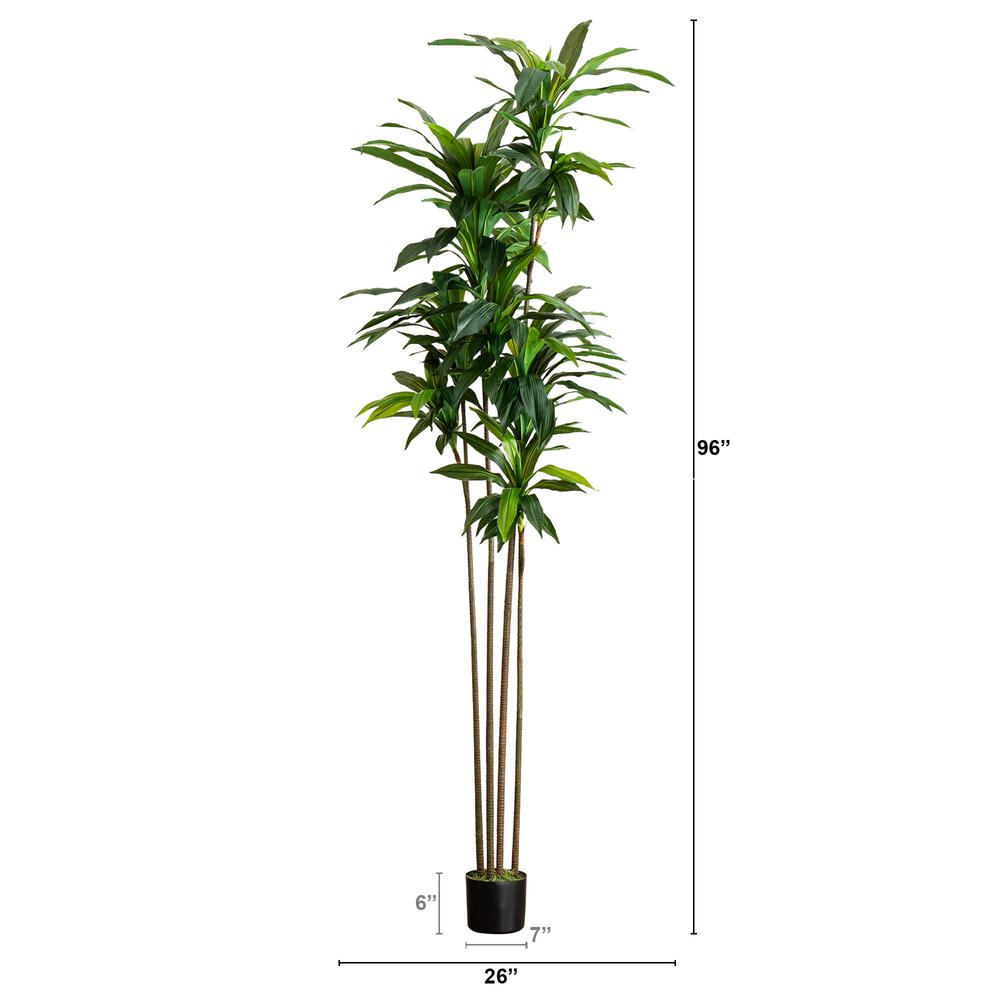 8ft. Artificial Dracaena Tree with Real Touch Leaves. Picture 1