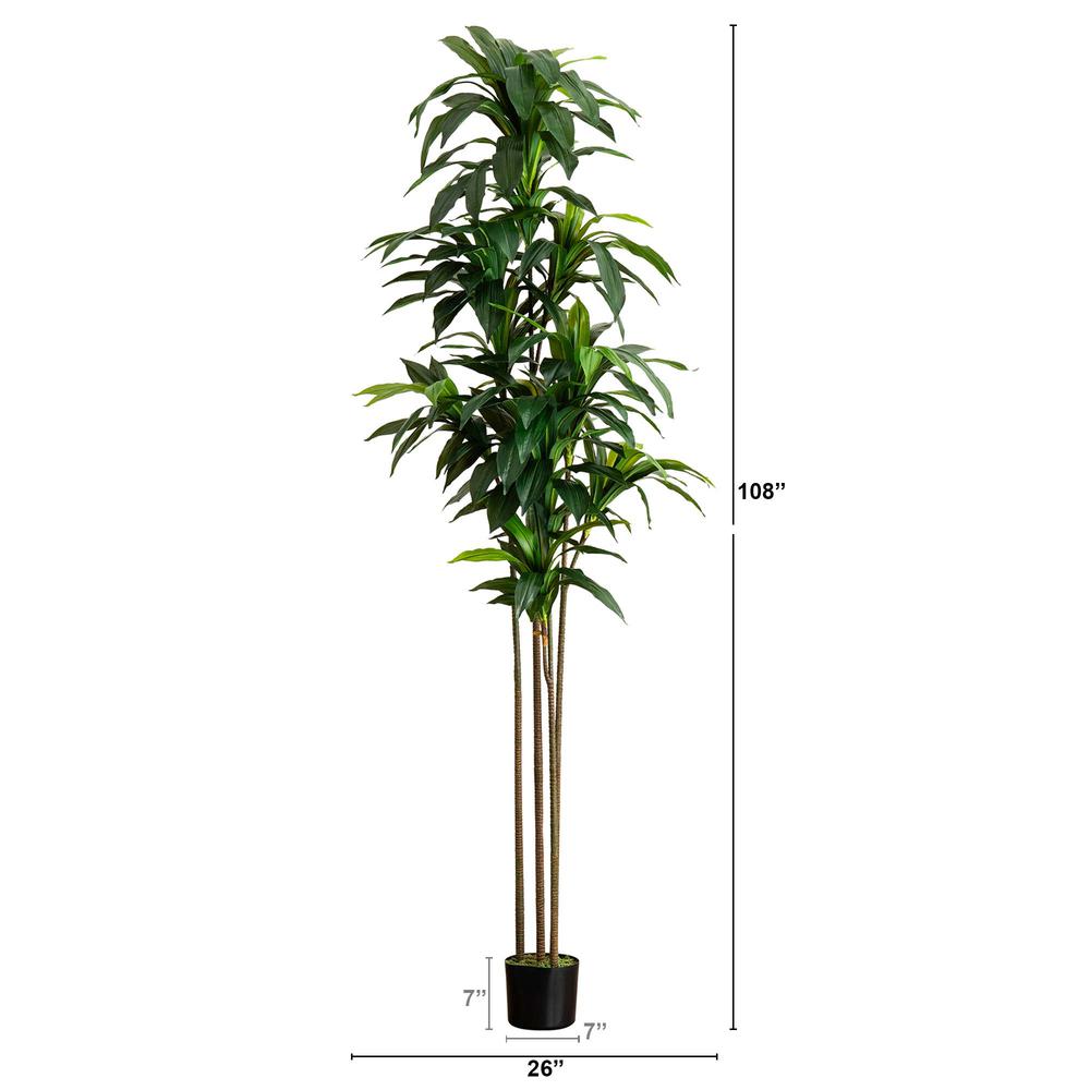 9ft. Artificial Dracaena Tree with Real Touch Leaves. Picture 1
