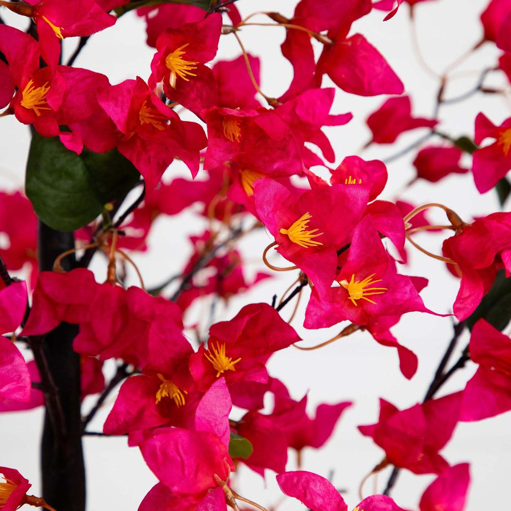 6ft. Artificial Bougainvillea Tree with White Decorative Planter. Picture 3