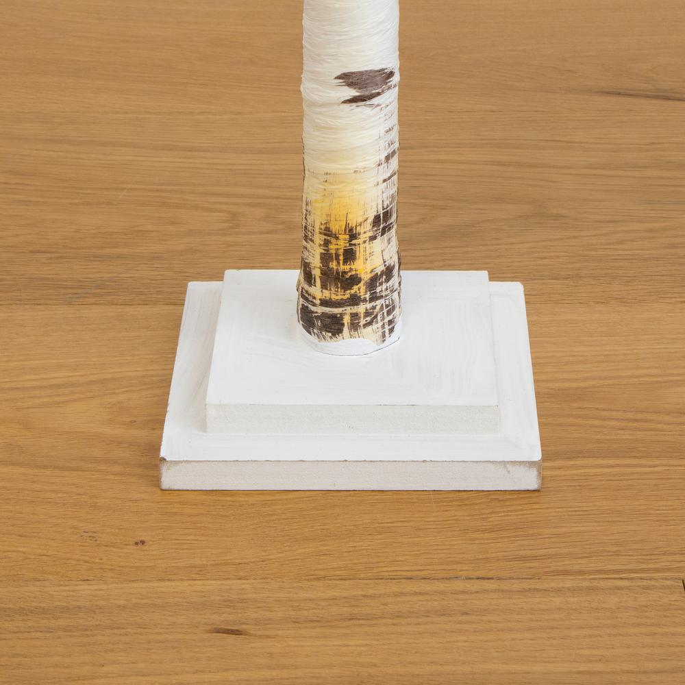 4ft. Pre-Lit Artificial Birch Tree with 50 Warm White LED Lights. Picture 5