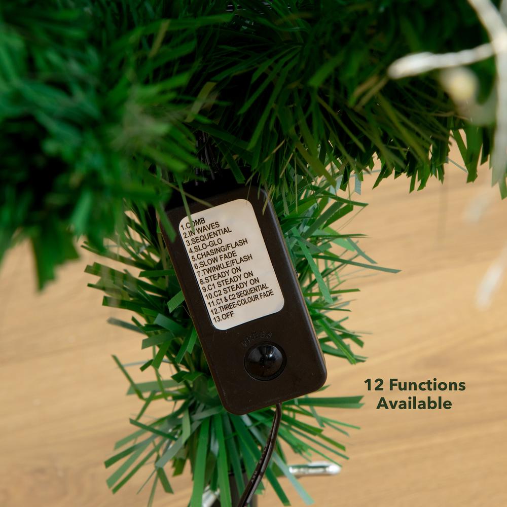 Pre-Lit Fiber Optic Artificial Christmas Tree with 146 Warm White LED Lights. Picture 6