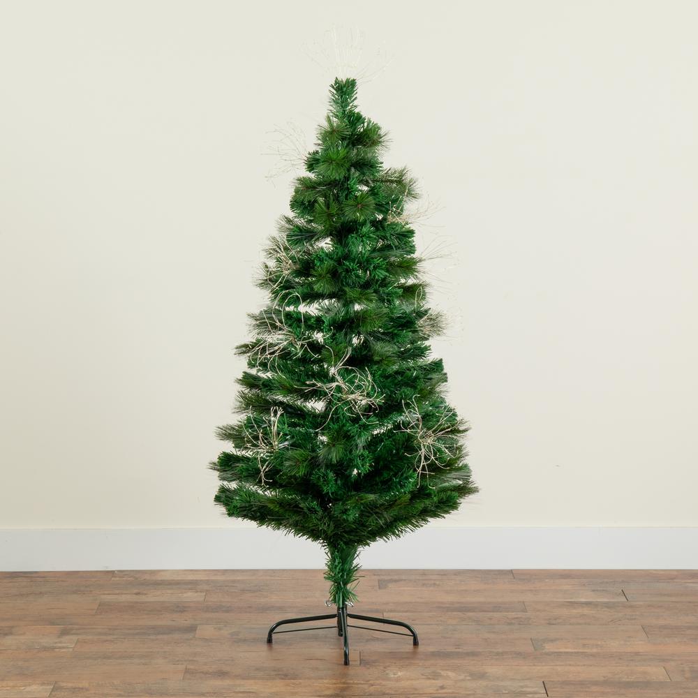 Pre-Lit Fiber Optic Artificial Christmas Tree with 146 Warm White LED Lights. Picture 7