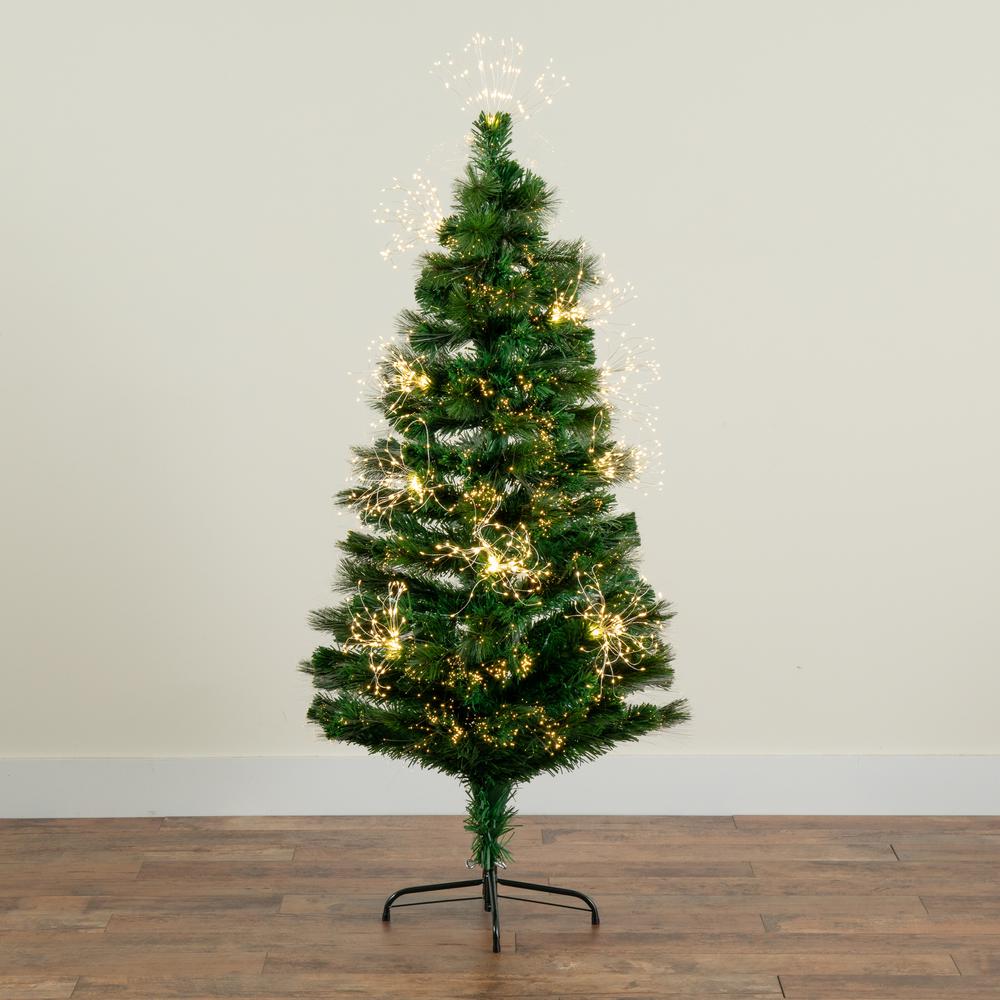 Pre-Lit Fiber Optic Artificial Christmas Tree with 146 Warm White LED Lights. Picture 8