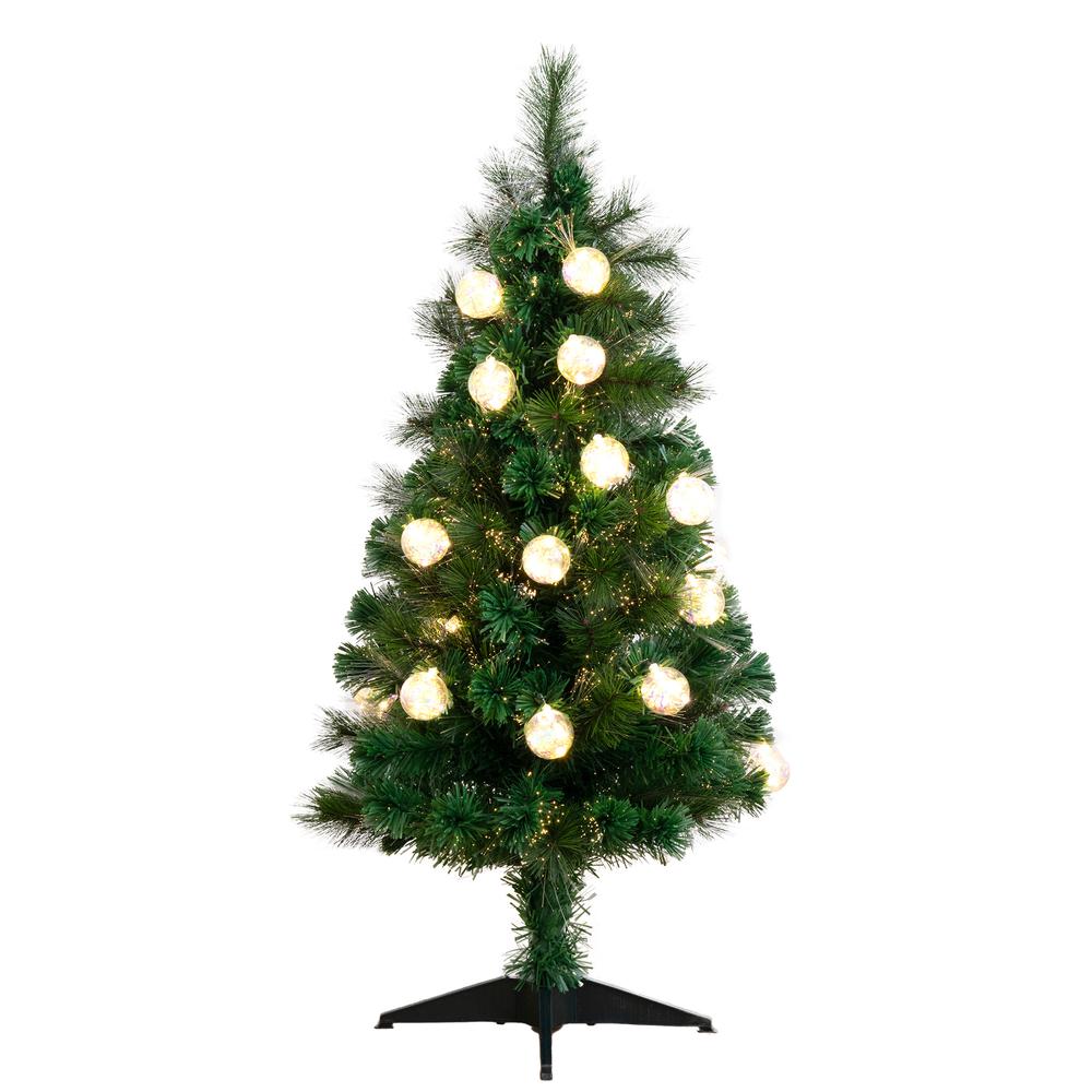 Pre-Lit Fiber Optic Artificial Christmas Tree with Mixed Tips. Picture 1