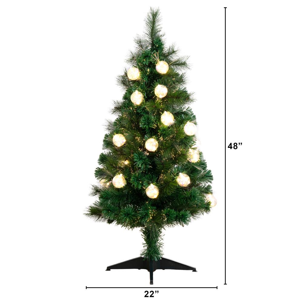 Pre-Lit Fiber Optic Artificial Christmas Tree with Mixed Tips. Picture 2