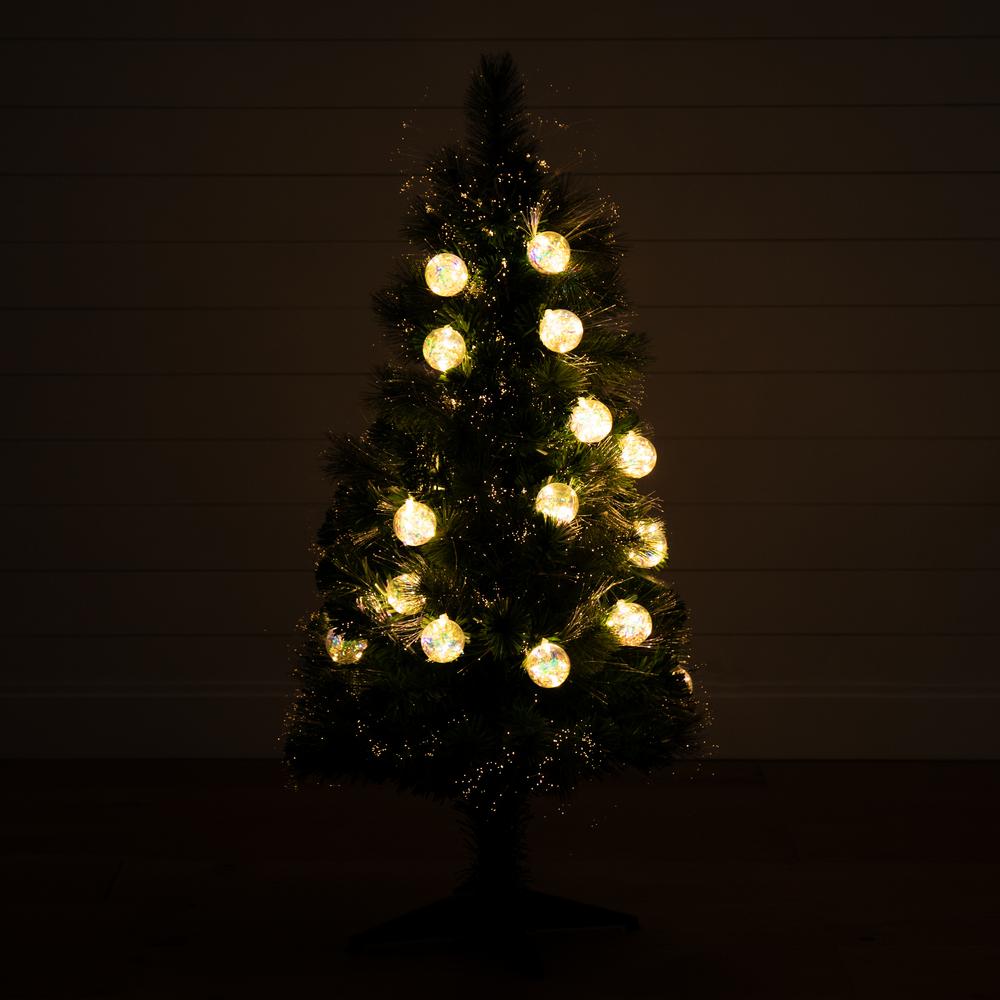 Pre-Lit Fiber Optic Artificial Christmas Tree with Mixed Tips. Picture 3