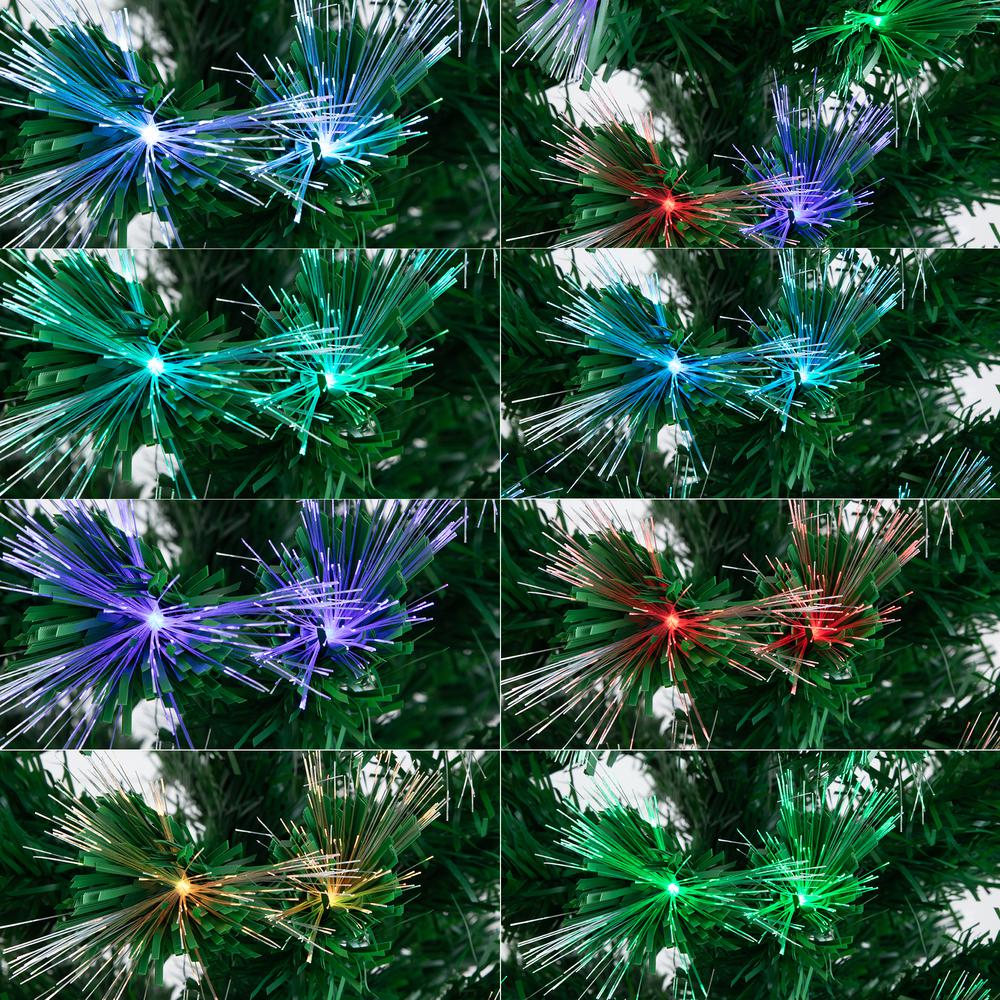 Pre-Lit Fiber Optic Artificial Christmas Tree with 220 Colorful LED Lights. Picture 5