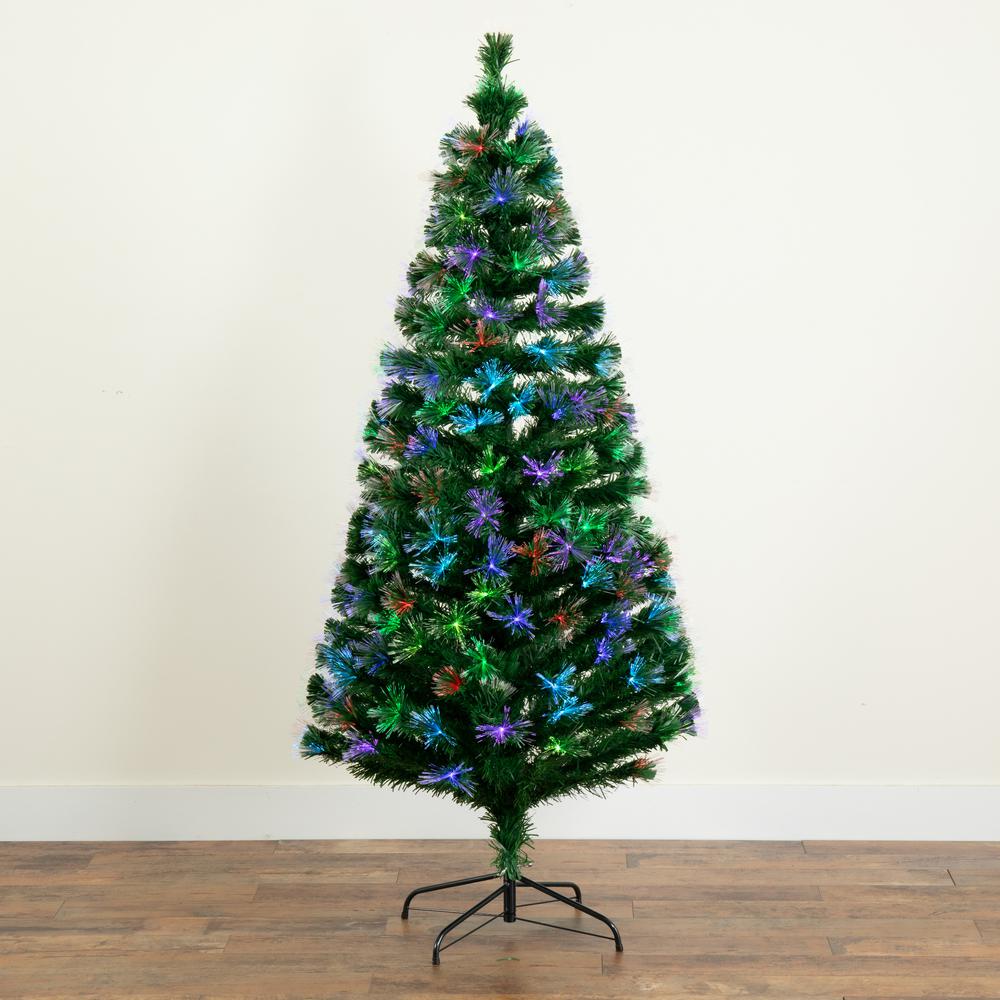 Pre-Lit Fiber Optic Artificial Christmas Tree with 220 Colorful LED Lights. Picture 10