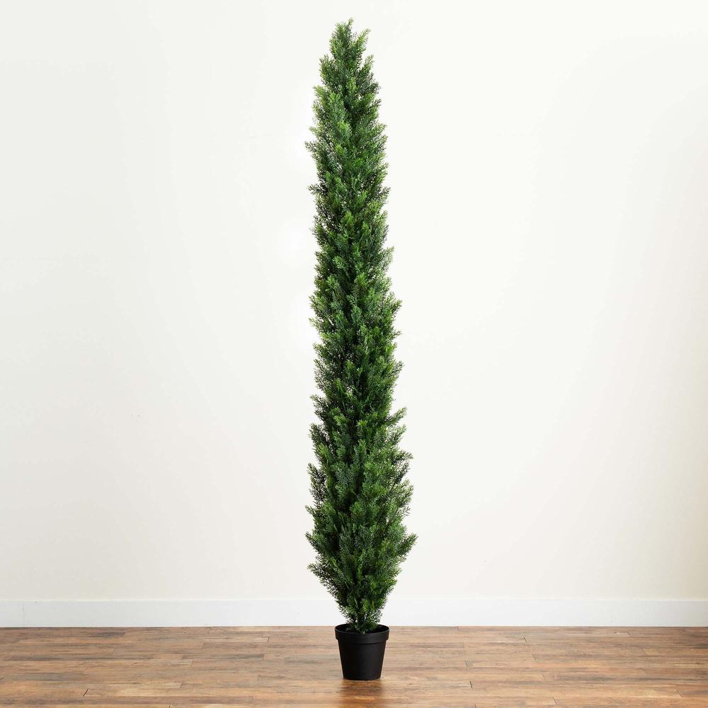 9ft. UV Resistant Artificial Cedar Pine Tree (Indoor/Outdoor). Picture 3