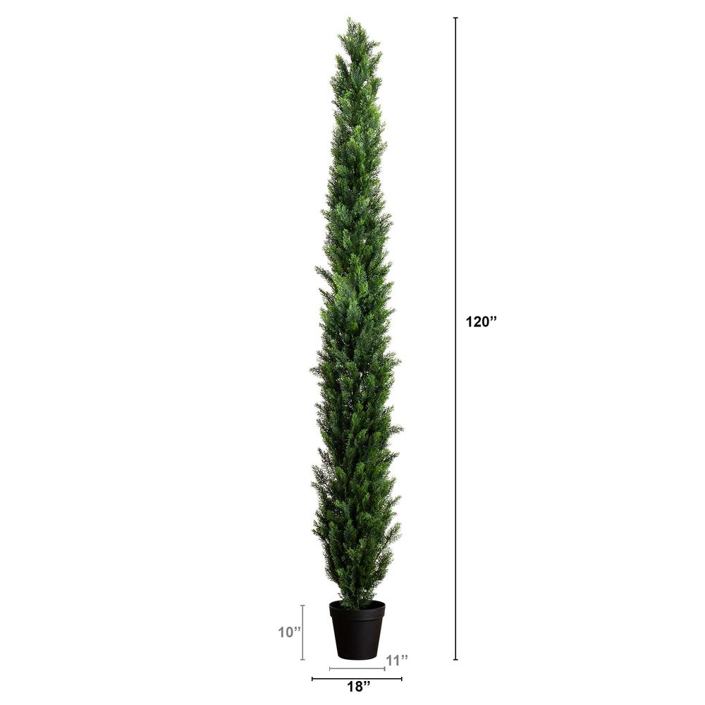 10ft. UV Resistant Artificial Cedar Pine Tree (Indoor/Outdoor). Picture 1