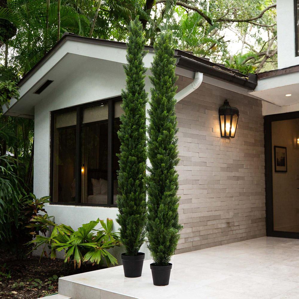 10ft. UV Resistant Artificial Cedar Pine Tree (Indoor/Outdoor). Picture 4