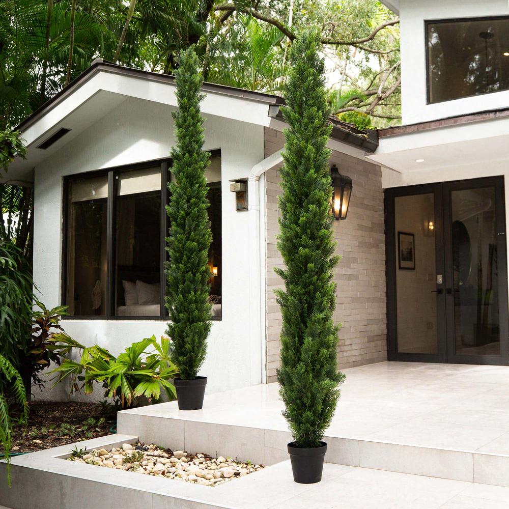 10ft. UV Resistant Artificial Cedar Pine Tree (Indoor/Outdoor). Picture 5