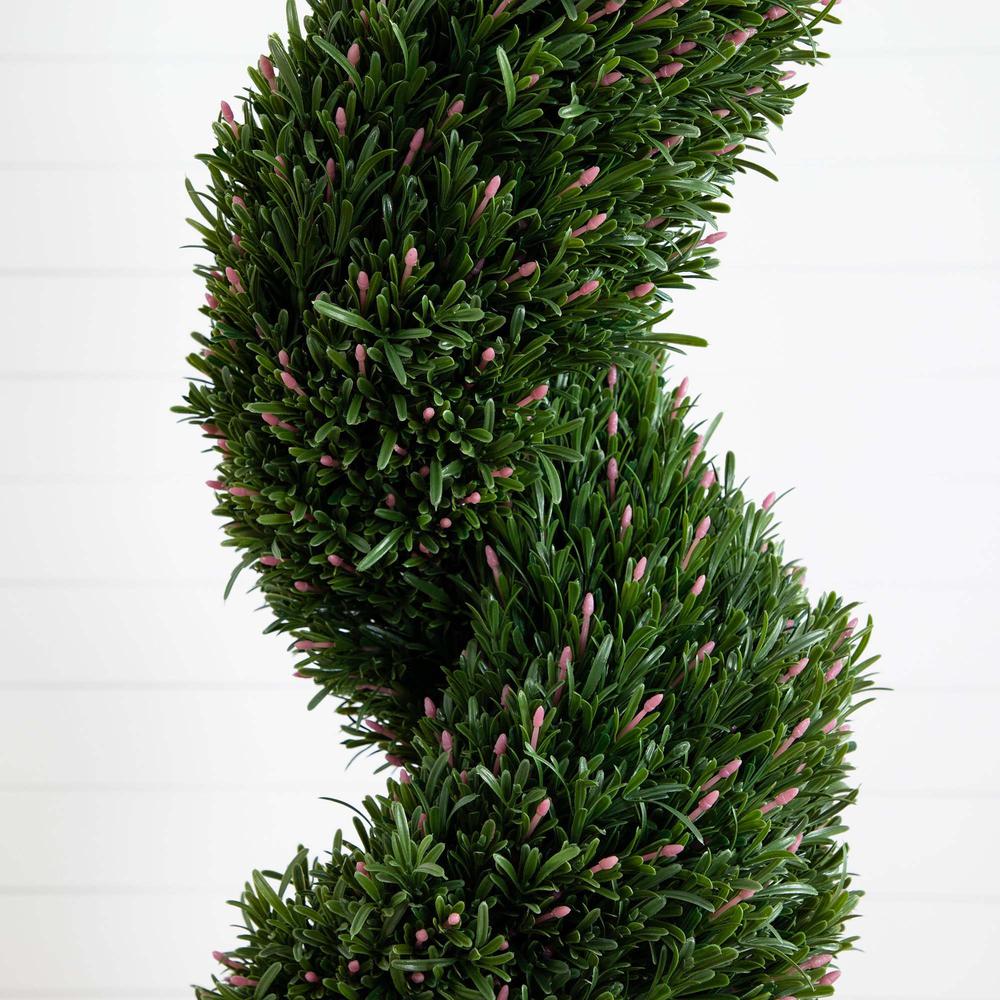 7ft. UV Resistant Artificial Rosemary Spiral Topiary Tree (Indoor/Outdoor). Picture 2