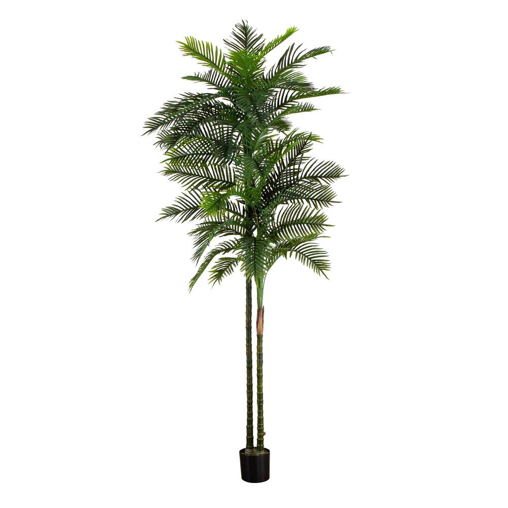 10ft. UV Resistant Artificial Double Robellini Palm Tree (Indoor/Outdoor). Picture 7
