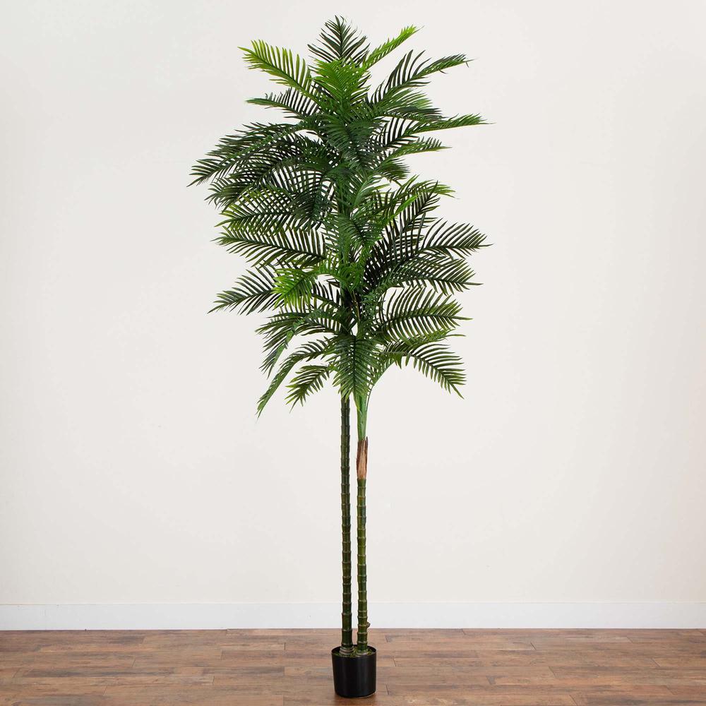 10ft. UV Resistant Artificial Double Robellini Palm Tree (Indoor/Outdoor). Picture 5