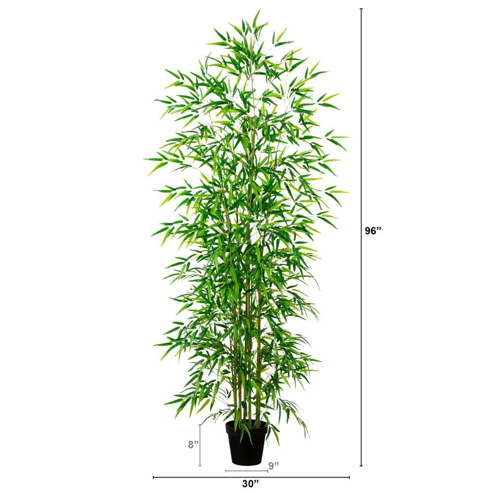 8ft. Artificial Green Bamboo Tree. Picture 1