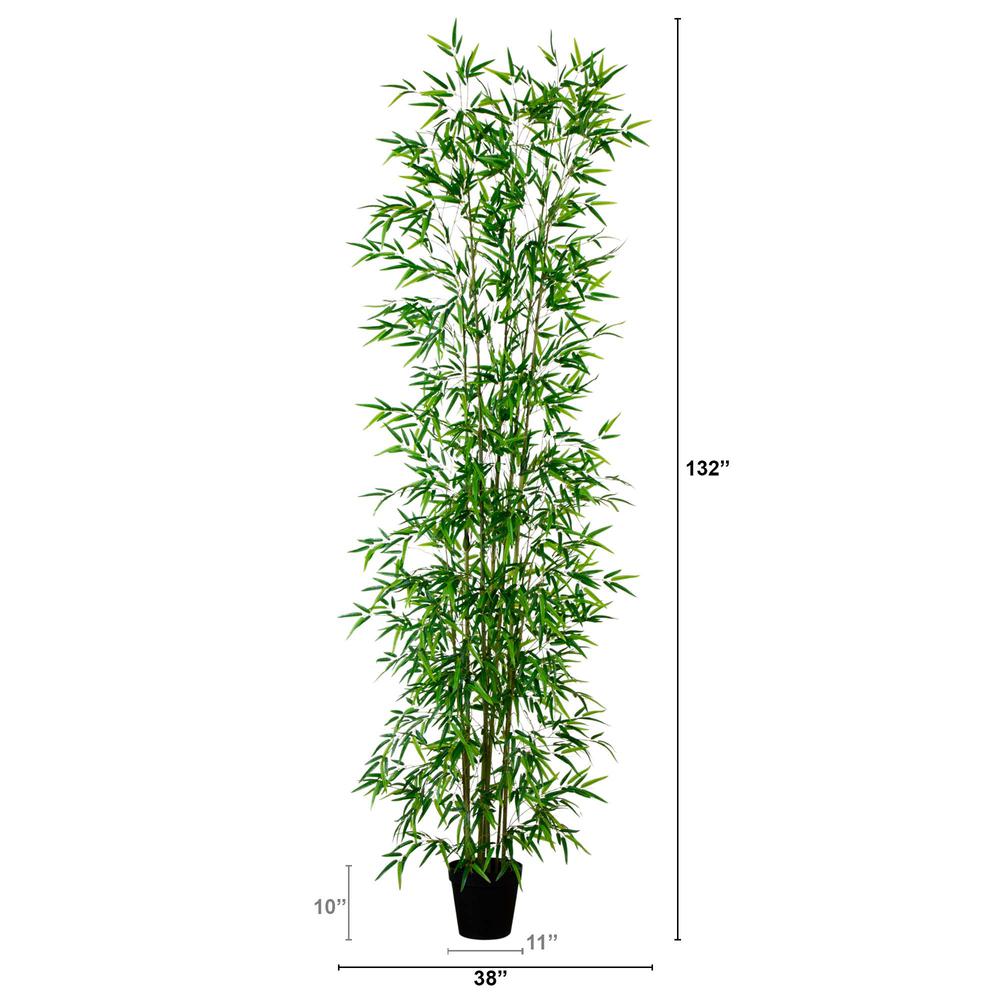 11ft. Artificial Green Bamboo Tree. Picture 1
