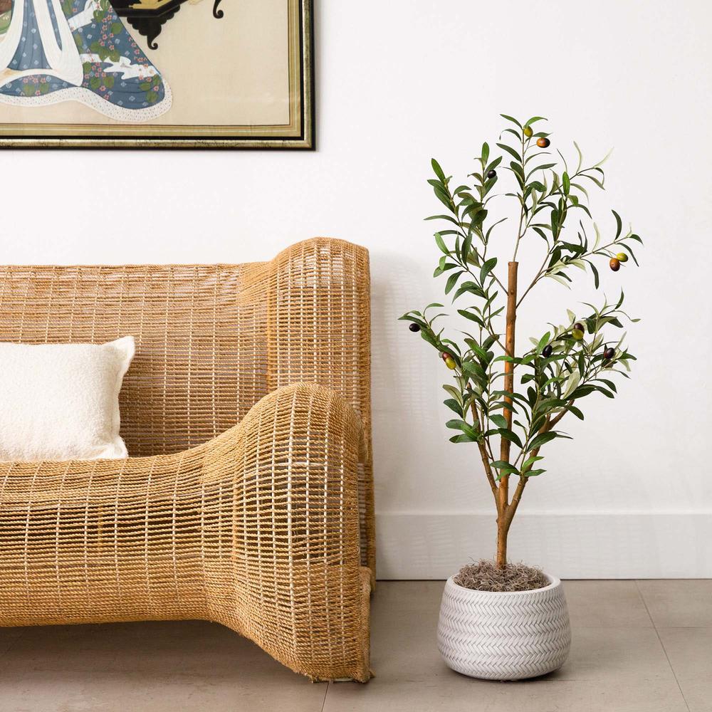 3ft. Artificial Olive Tree with Natural Trunk. Picture 6