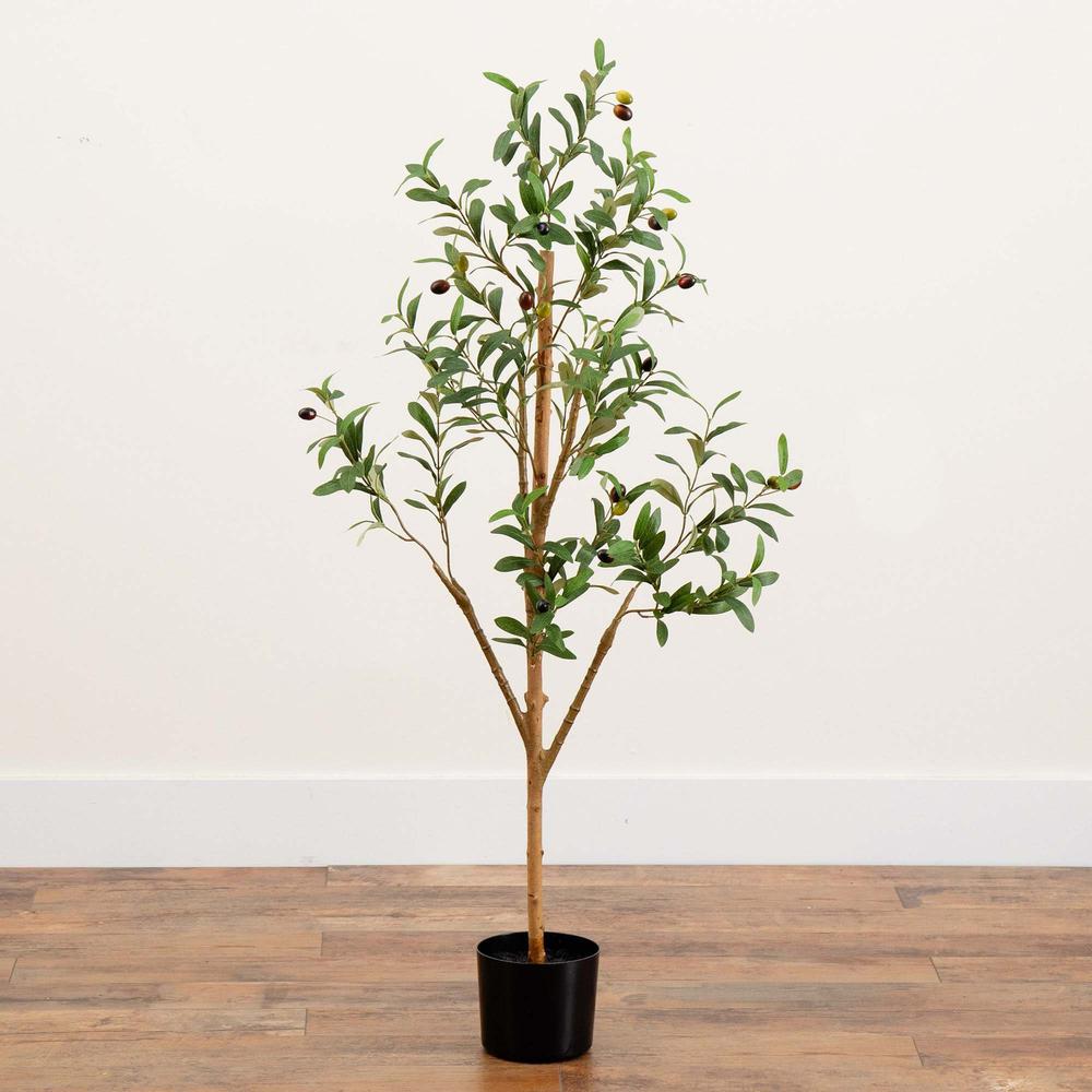 4ft. Artificial Olive Tree with Natural Trunk. Picture 5