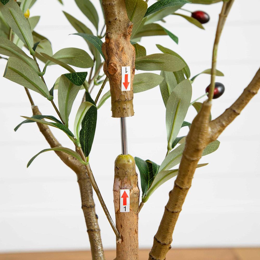 4ft. Artificial Olive Tree with Natural Trunk. Picture 6