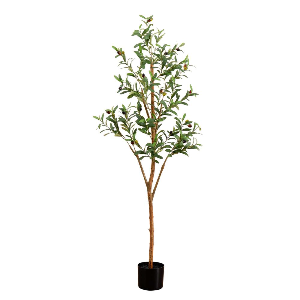 5ft. Artificial Olive Tree with Natural Trunk. Picture 6
