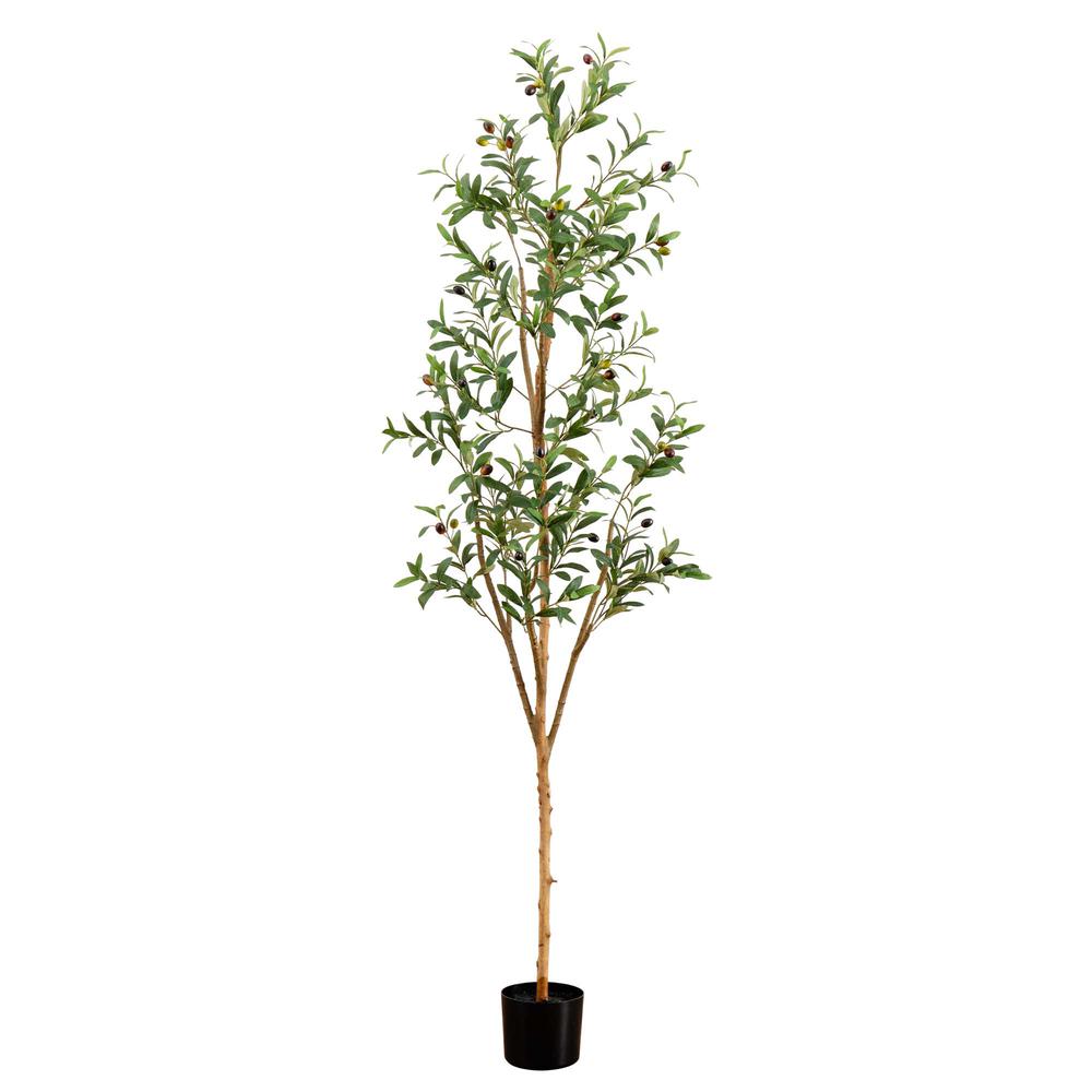 6ft. Artificial Olive Tree with Natural Trunk. Picture 7