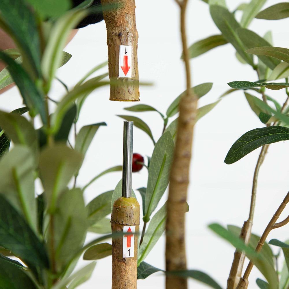 6ft. Artificial Olive Tree with Natural Trunk. Picture 2