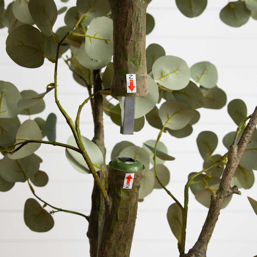 7ft. Artificial Greco Eucalyptus Tree. Picture 3