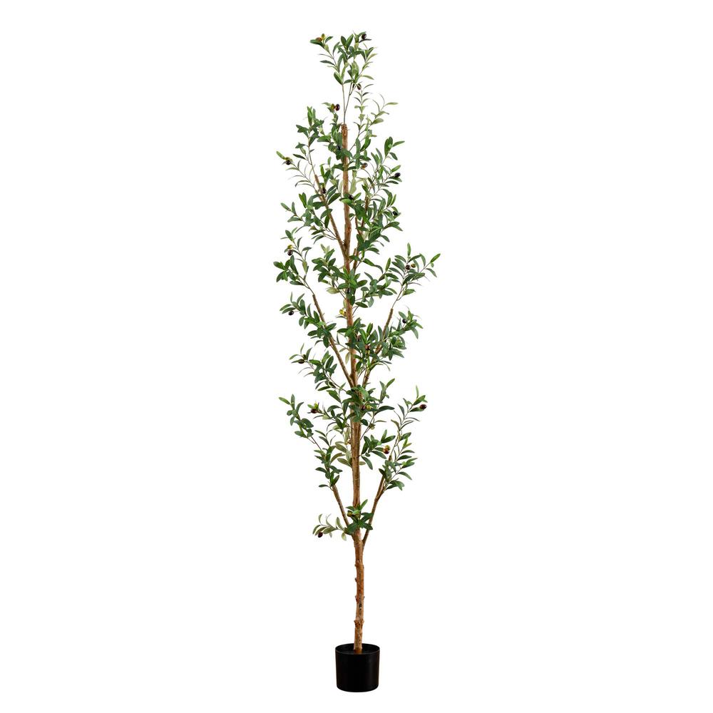 8ft. Artificial Olive Tree with Natural Trunk. Picture 6