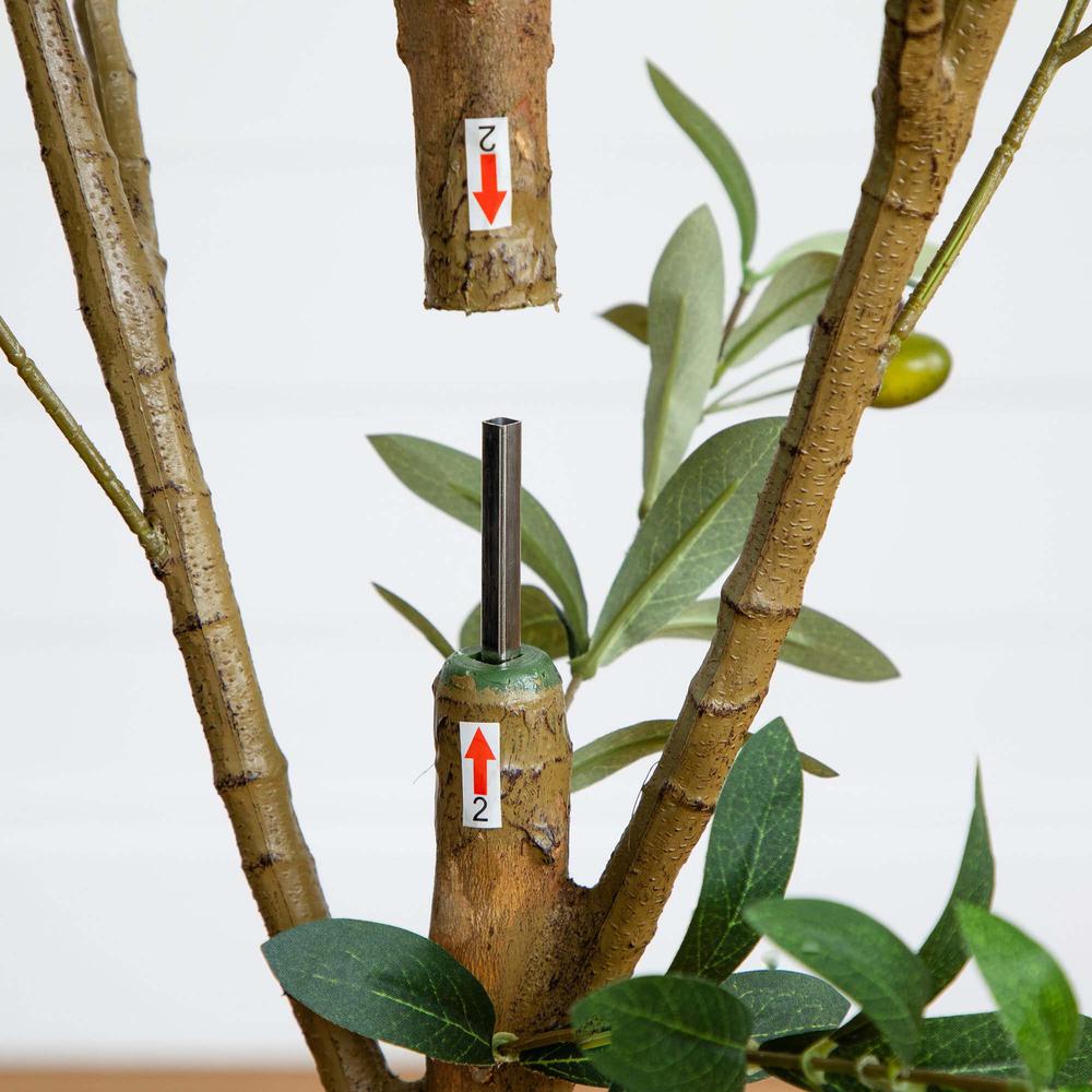 8ft. Artificial Olive Tree with Natural Trunk. Picture 2