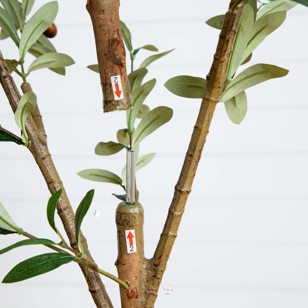 9ft. Artificial Olive Tree with Natural Trunk. Picture 2