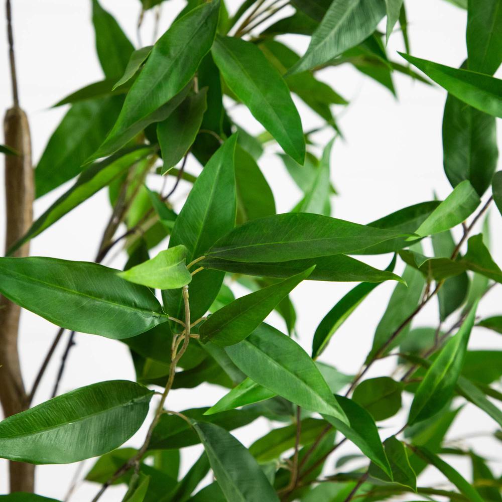 7ft. Artificial Long Leaf Greco Eucalyptus Tree with Real Touch Leaves. Picture 3