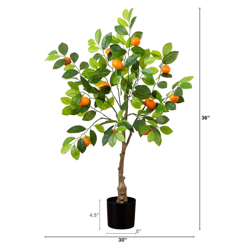 3ft. Artificial Tangerine Tree. Picture 1